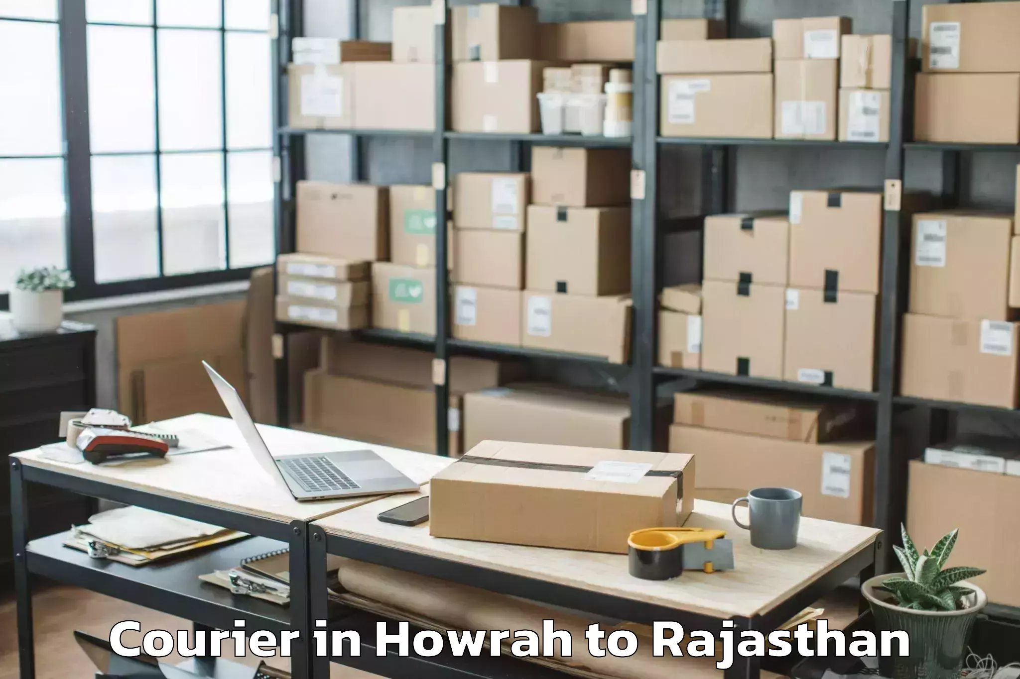 Book Howrah to Balesar Courier Online